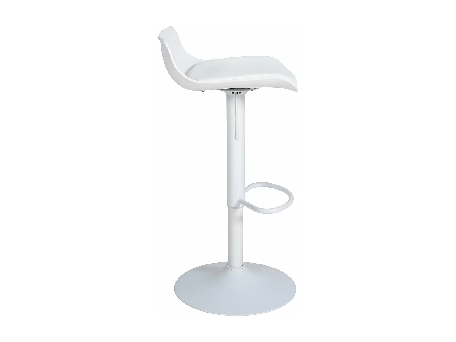 Tabouret de bar x1 métal blanche 43 x 44 x 68.5 cm 10_0004537