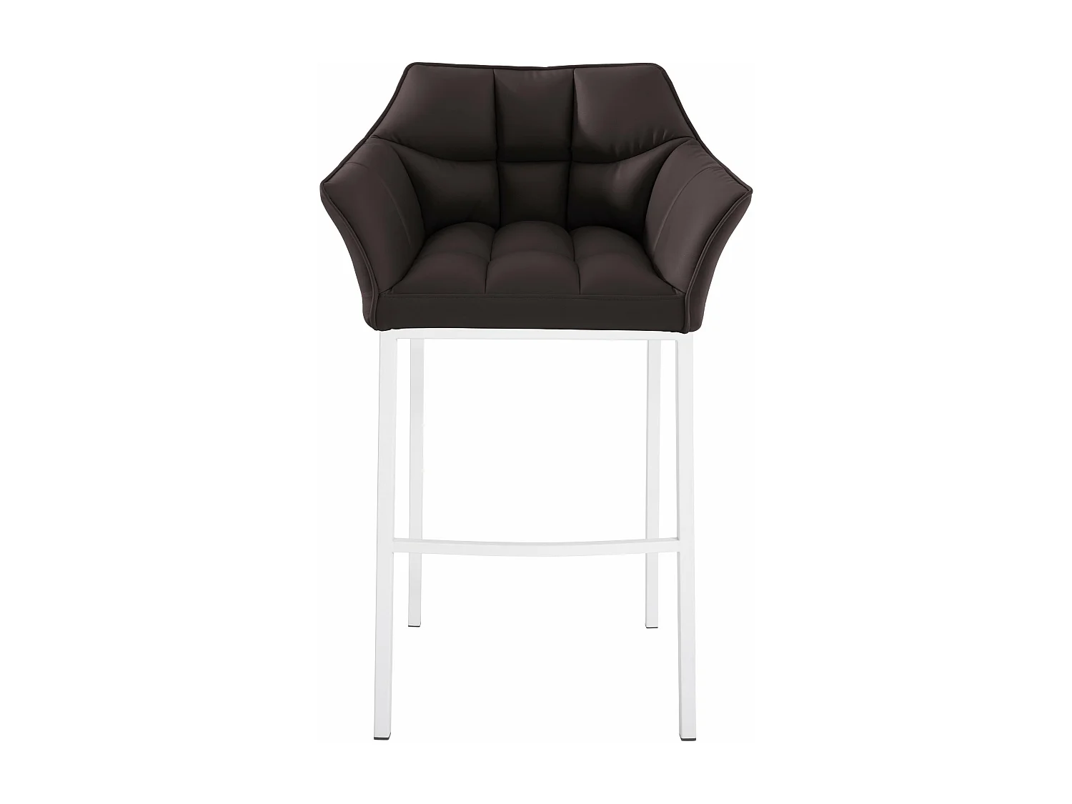 Tabouret de bar chaise métal blanche 64 x 48 x 110 cm 10_0004728