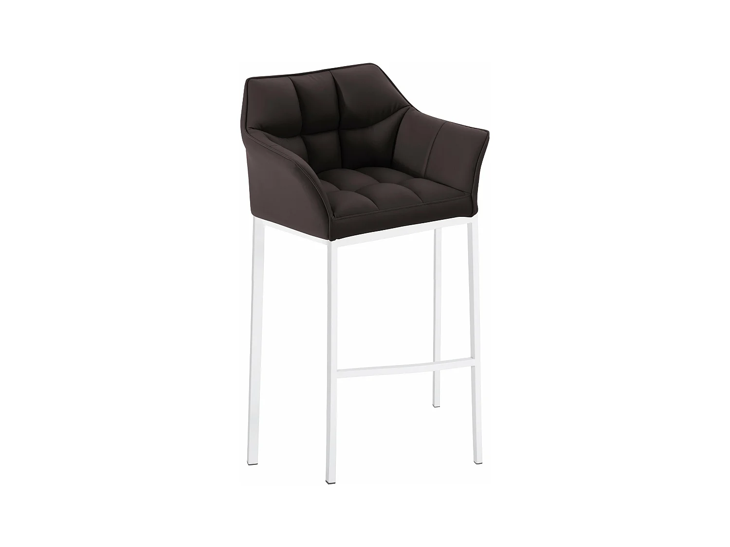 Tabouret de bar chaise métal blanche 64 x 48 x 110 cm 10_0004728