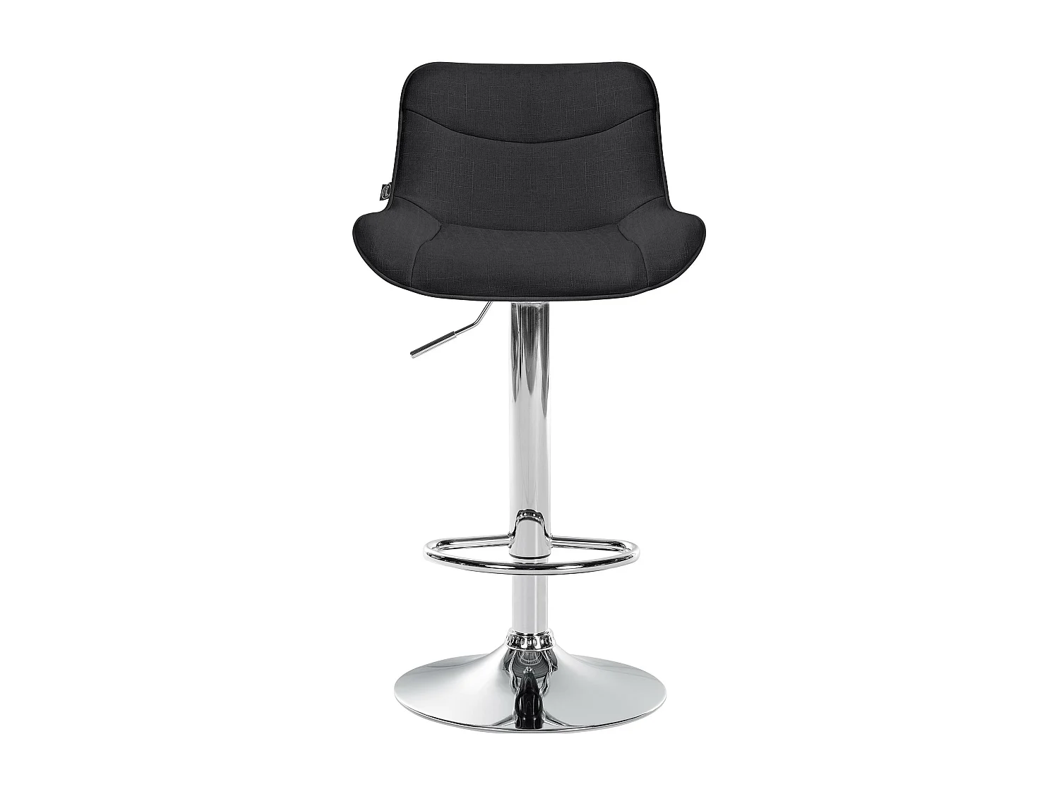 Lot de 2 tabourets métal argentée 49 x 51 x 85 cm 10_0004460