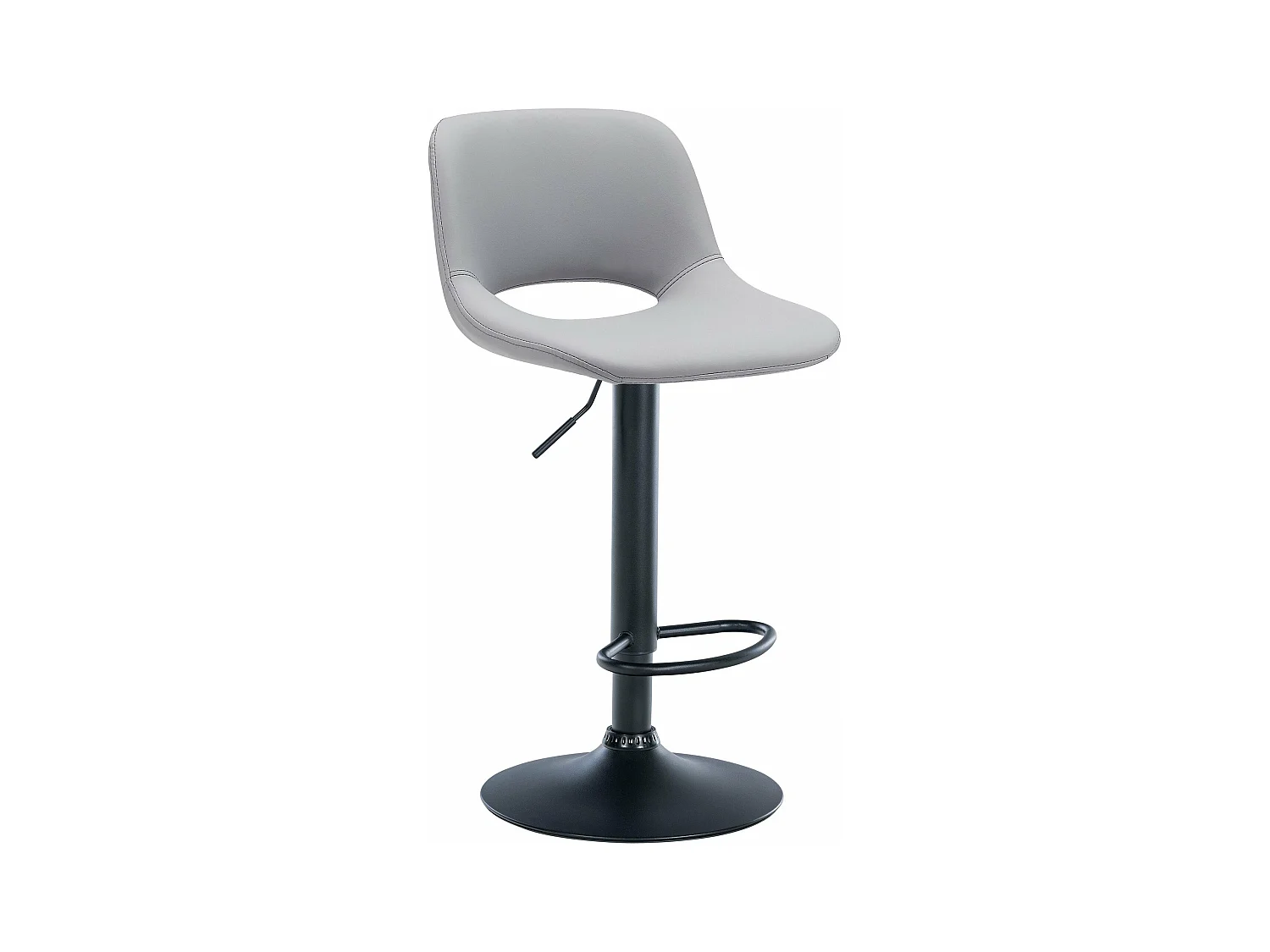 Tabouret de bar chaise métal grise 42 x 46 x 86 cm 10_0004583