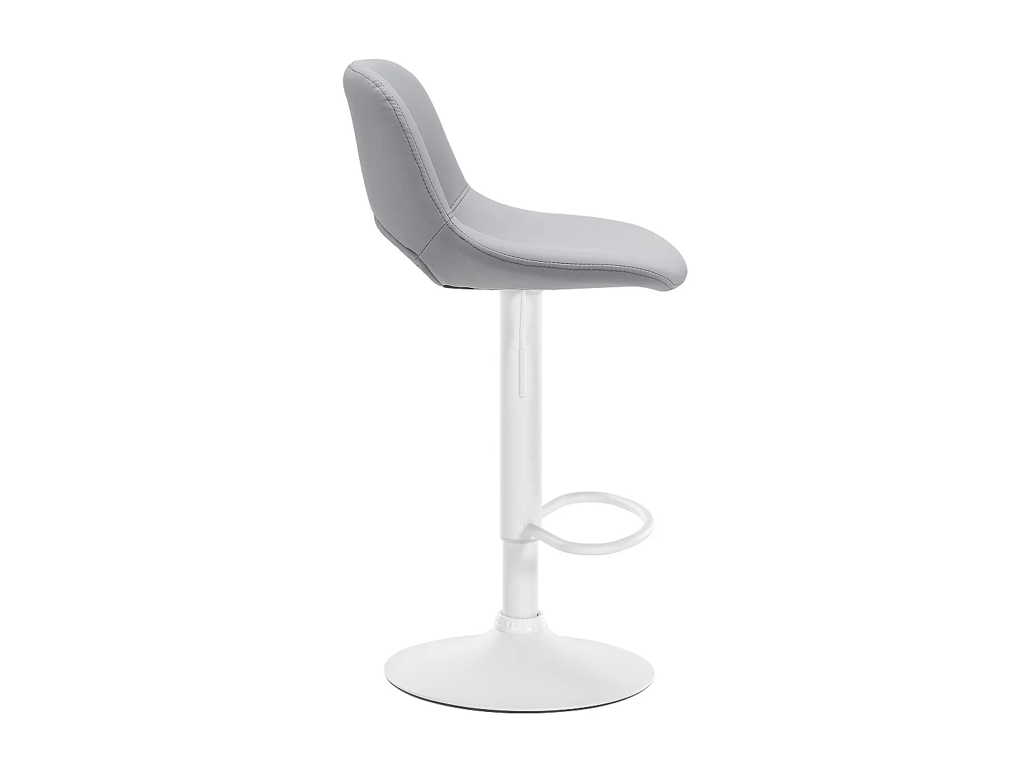 Tabouret de bar chaise métal blanche 42 x 46 x 86 cm 10_0004587