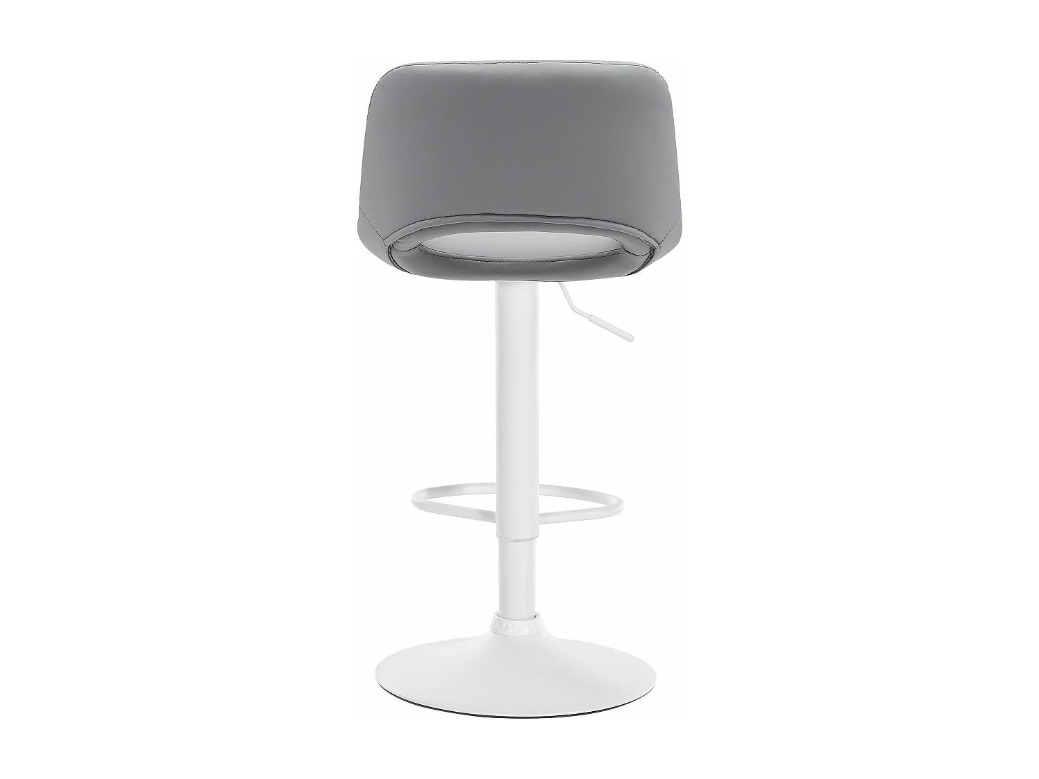 Tabouret de bar chaise métal blanche 42 x 46 x 86 cm 10_0004587