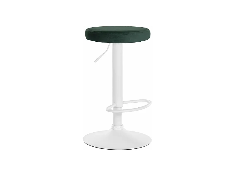 Tabouret de bar x1 métal blanche 38.5 x 38.5 x 60 cm 10_0005358