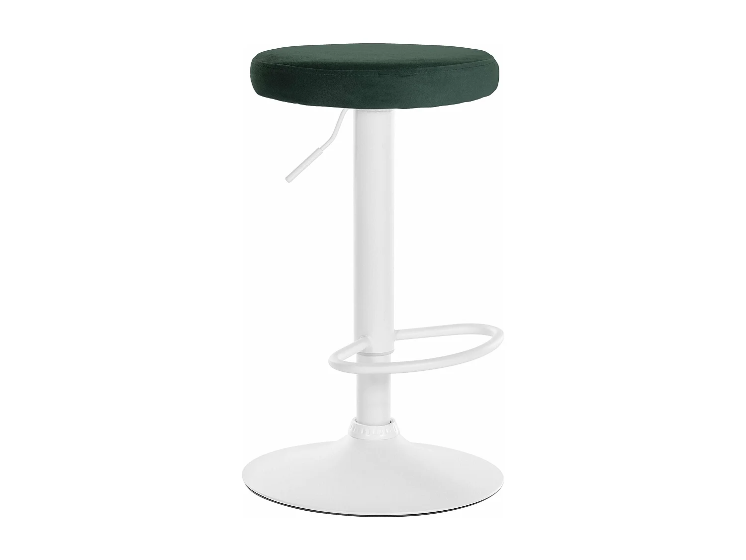 Tabouret de bar x1 métal blanche 38.5 x 38.5 x 60 cm 10_0005358