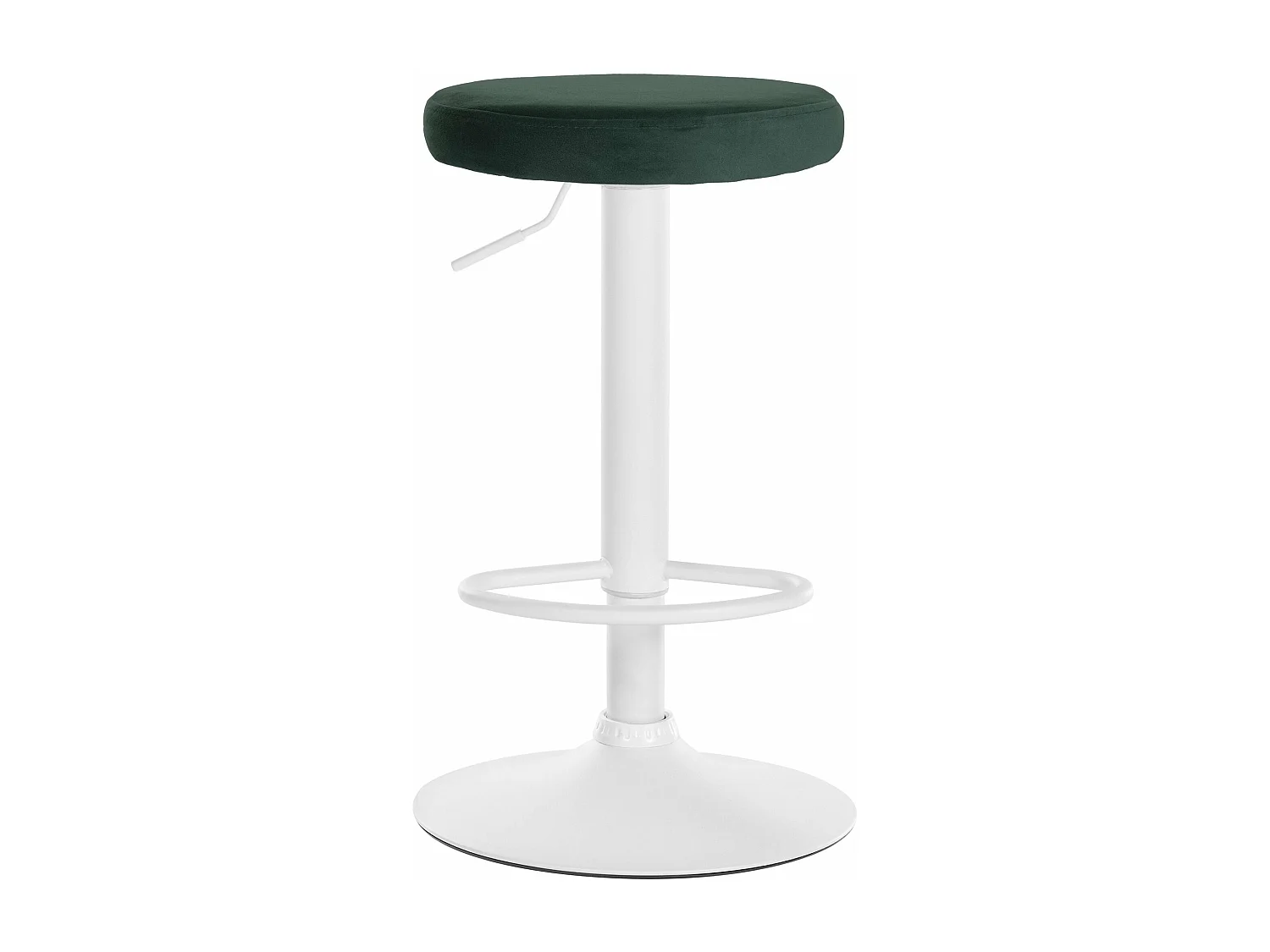 Tabouret de bar x1 métal blanche 38.5 x 38.5 x 60 cm 10_0005358