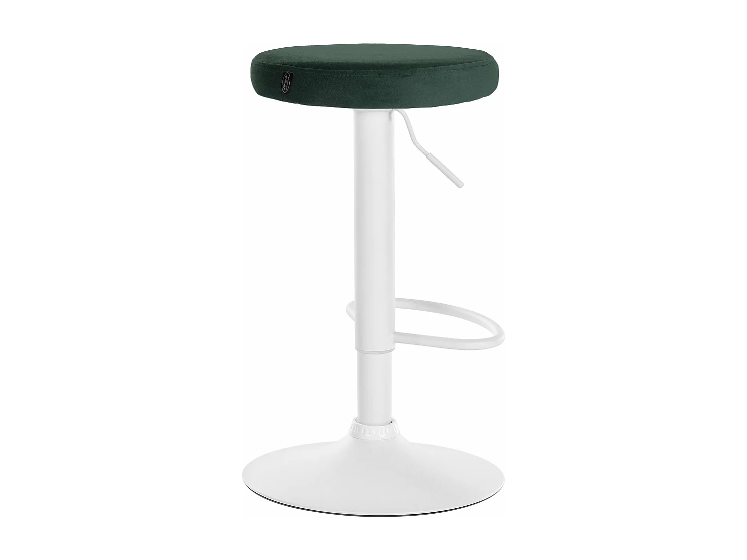 Tabouret de bar x1 métal blanche 38.5 x 38.5 x 60 cm 10_0005358