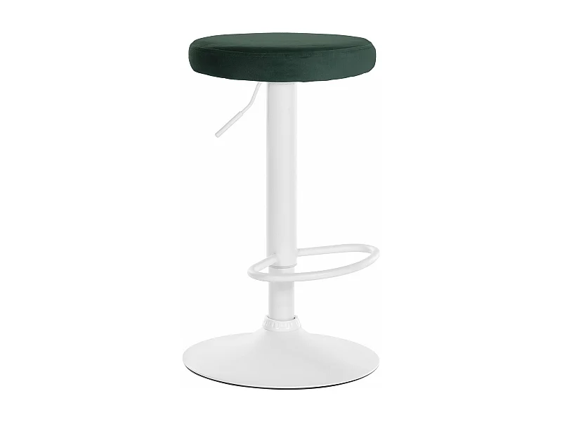 Tabouret de bar x1 métal blanche 38.5 x 38.5 x 60 cm 10_0005358