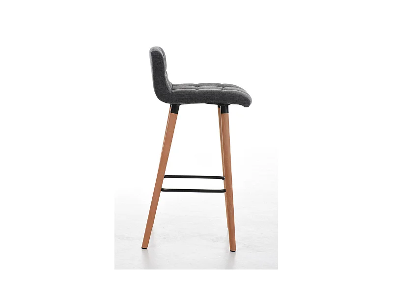 Lot de deux tabourets tissu grise 42 x 49 x 94 cm 10_0004322