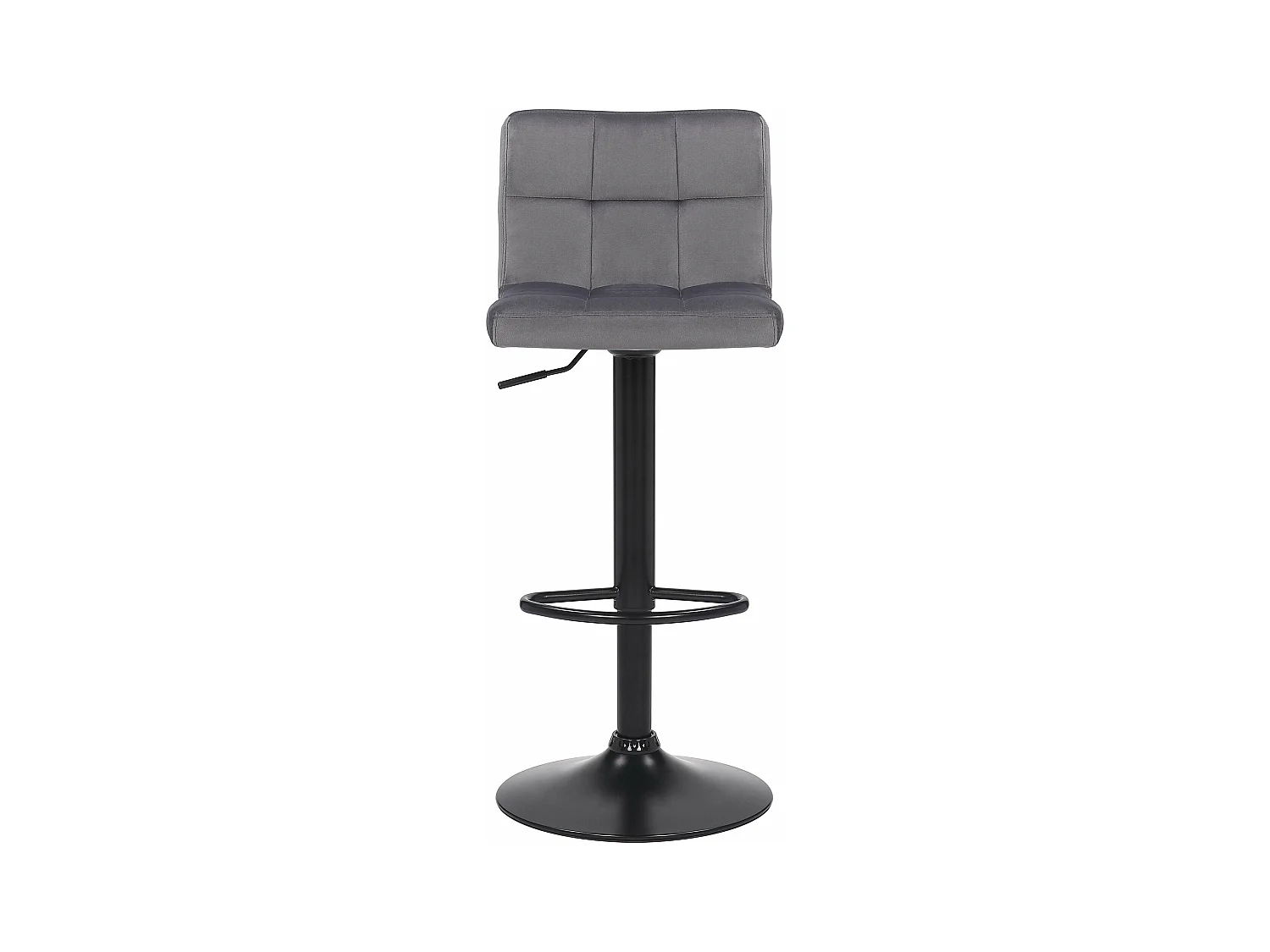 Lot de 4 tabourets métal grise 40 x 40 x 85 cm 10_0004503