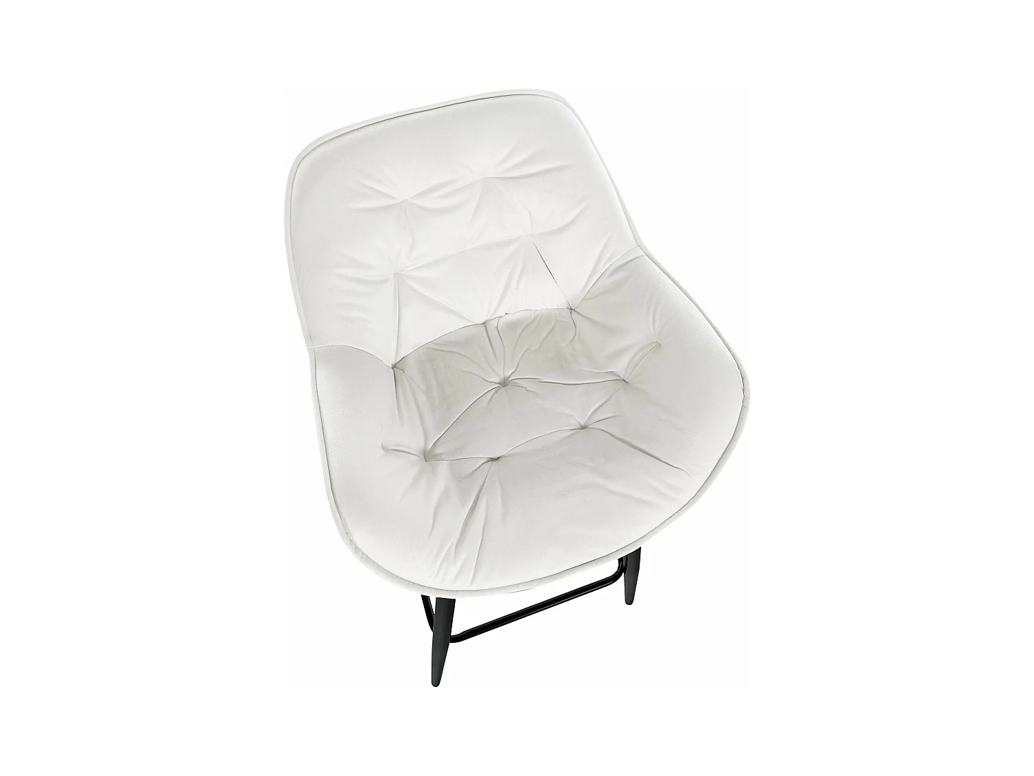 Lot de 2 tabourets métal blanche 54 x 57.5 x 103 cm 10_0004151