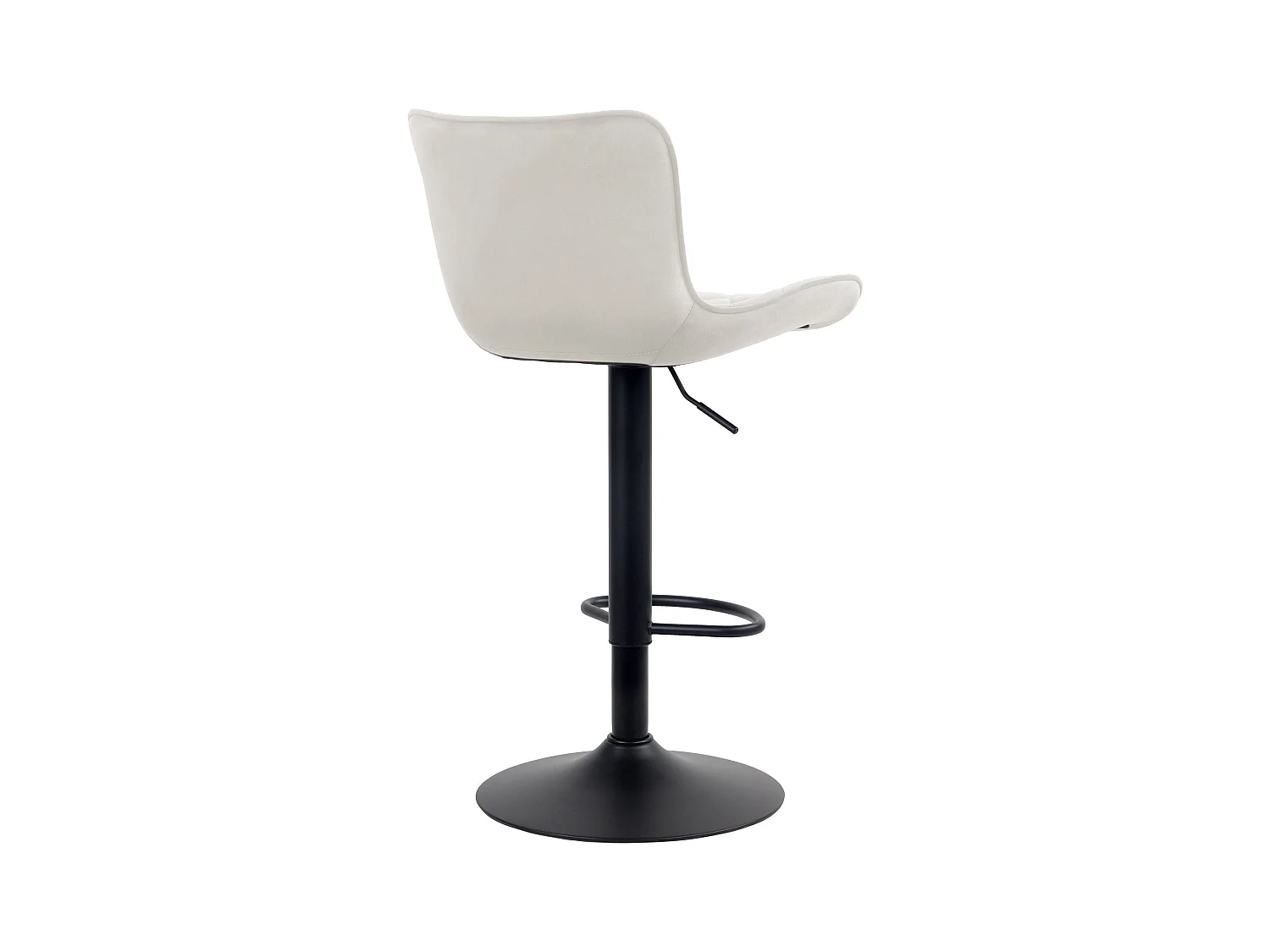 Tabouret de bar x1 métal crème 48 x 54 x 83 cm 10_0004859