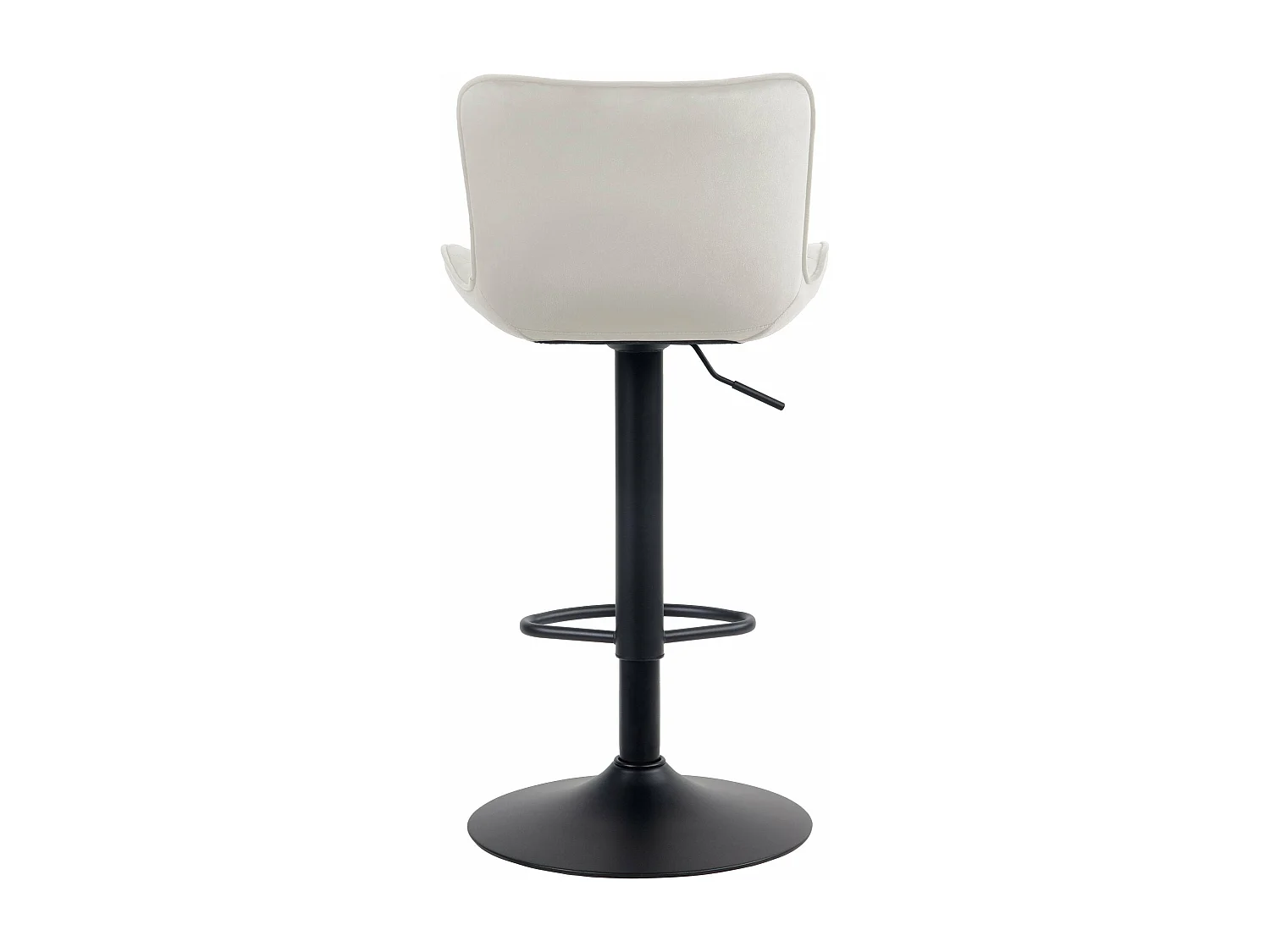 Tabouret de bar x1 métal crème 48 x 54 x 83 cm 10_0004859