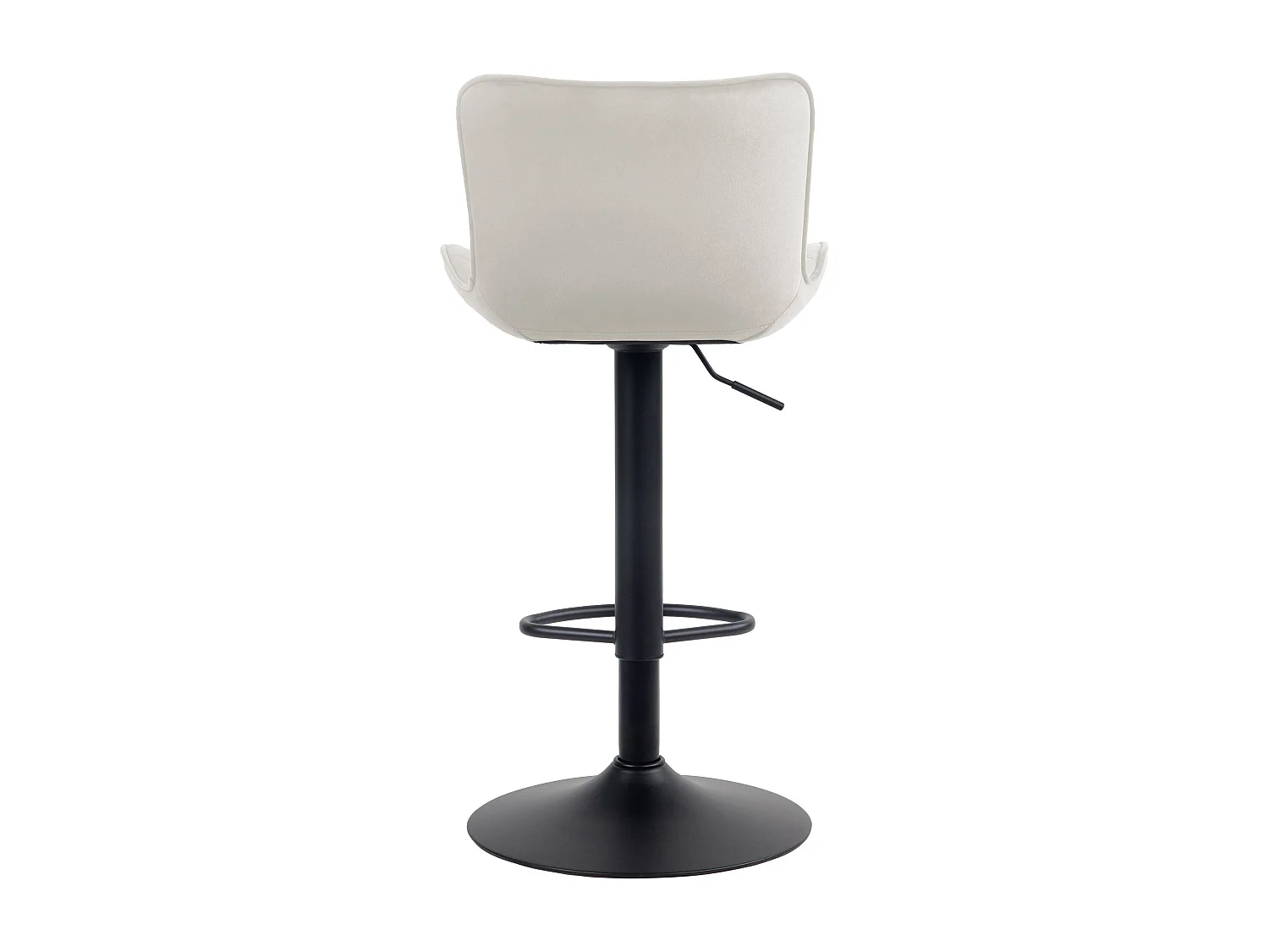 Tabouret de bar x1 métal crème 48 x 54 x 83 cm 10_0004859