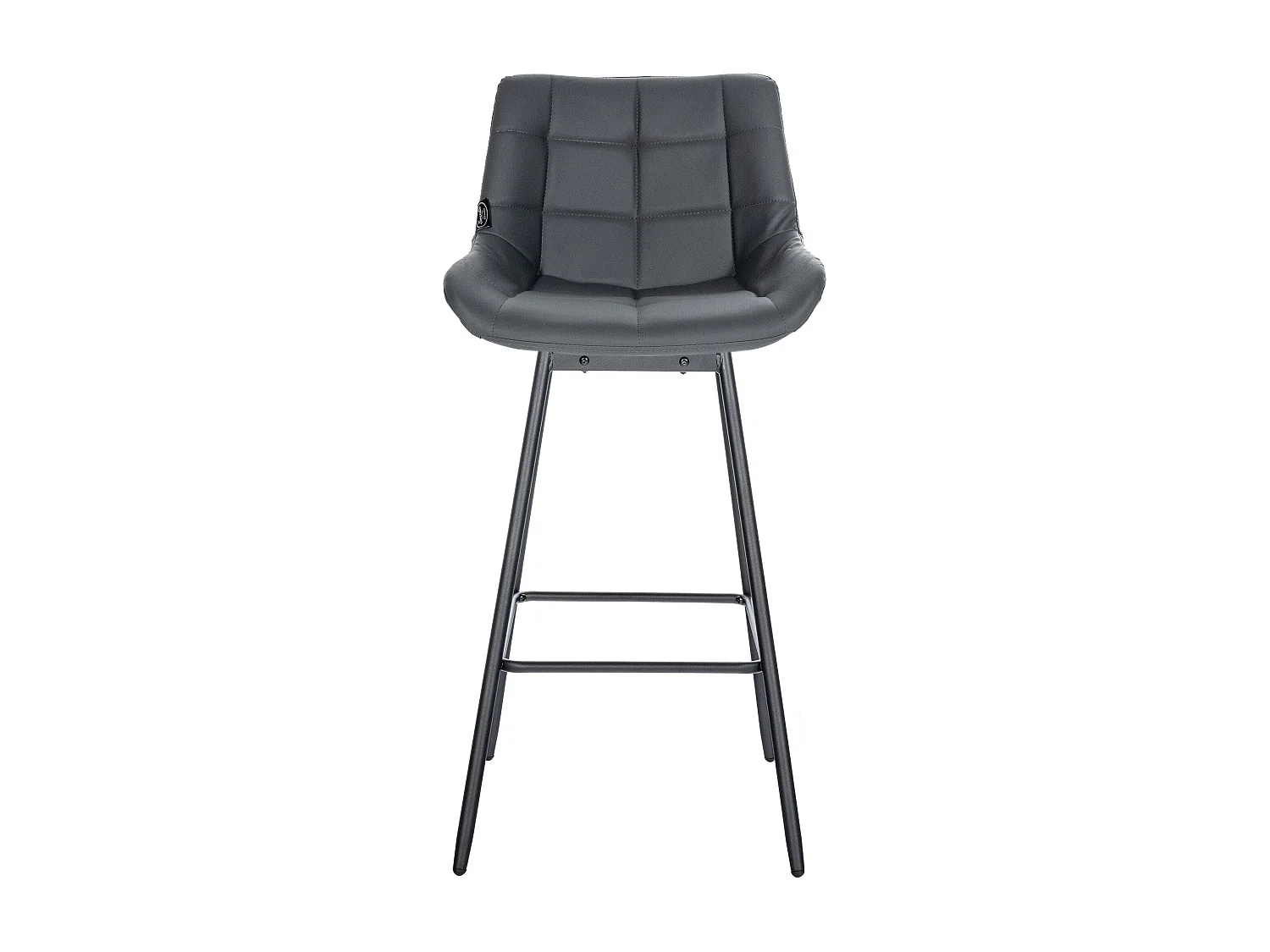 Tabouret de bar pivotant métal grise 49 x 56 x 105 cm 10_0005467