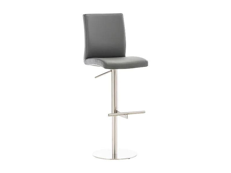 Tabouret de bar x1 métal grise 40 x 49 x 93 cm 10_0004564