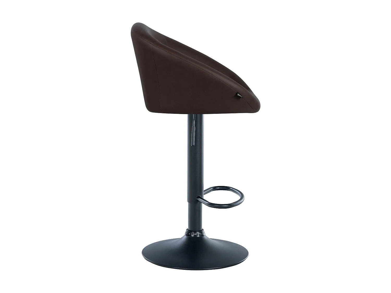 Tabouret de bar assise métal marron 55 x 51 x 86 cm 10_0004765