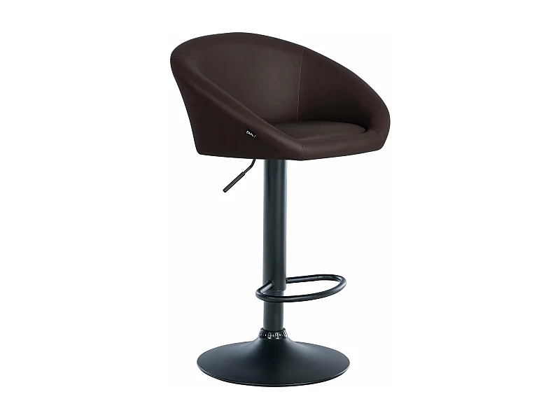 Tabouret de bar assise métal marron 55 x 51 x 86 cm 10_0004765