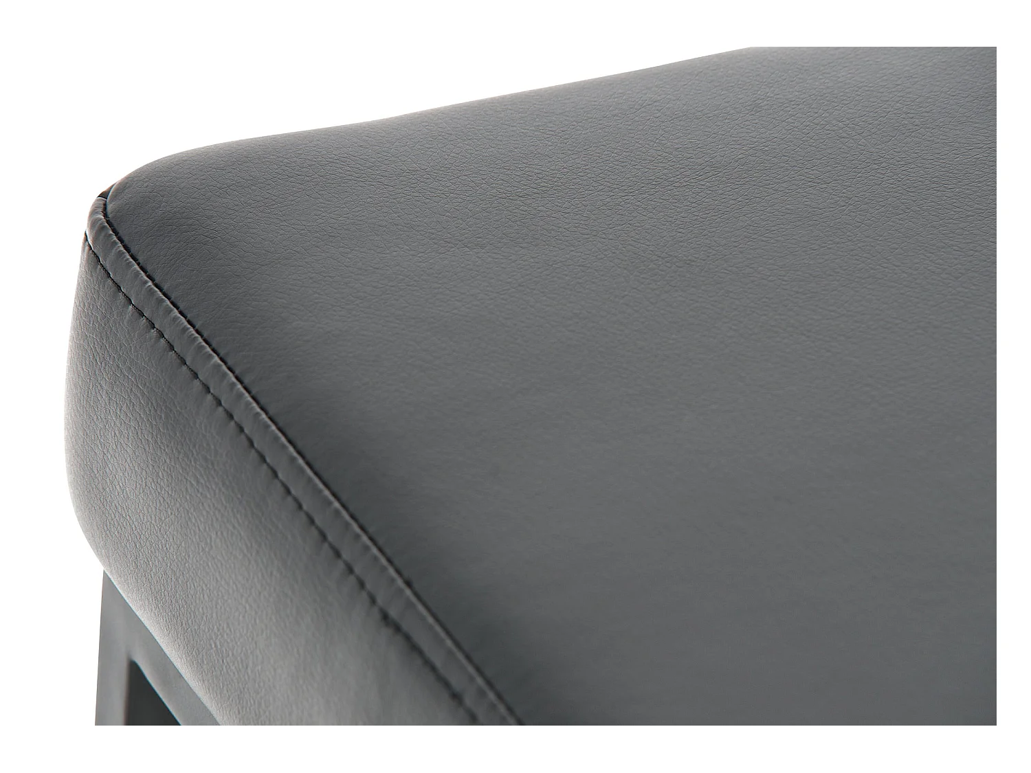 Lot de 2 tabourets métal argentée 37 x 37 x 85 cm 10_0004381