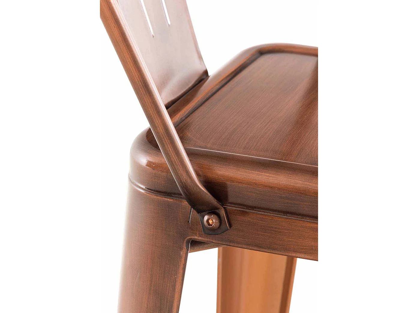 Lot de 4 tabourets métal cuivre 44 x 52 x 115 cm 10_0004488