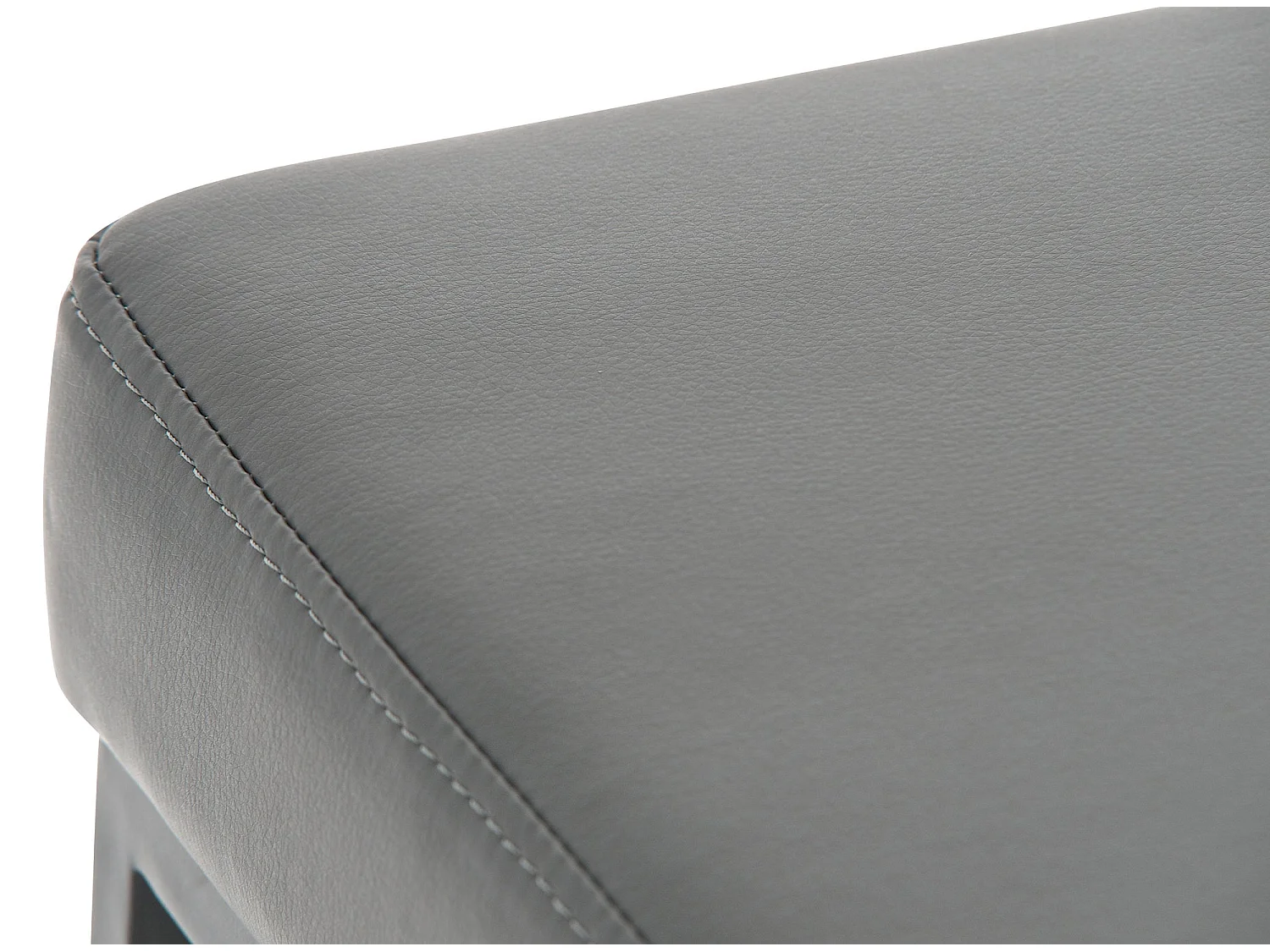 Lot de 2 tabourets métal grise 37 x 37 x 85 cm 10_0004377