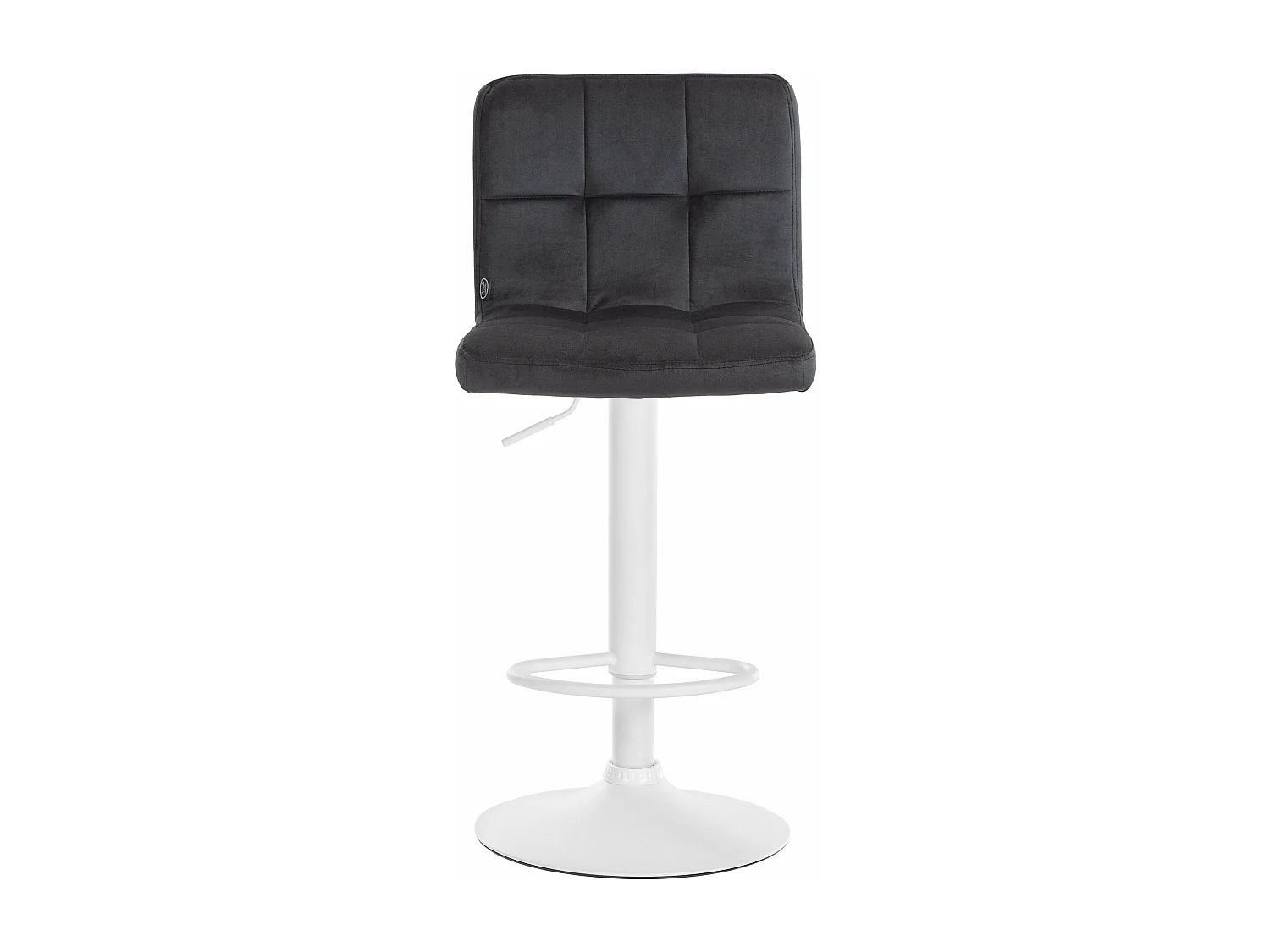 Lot de 2 tabourets métal blanche 46 x 47 x 94 cm 10_0004405