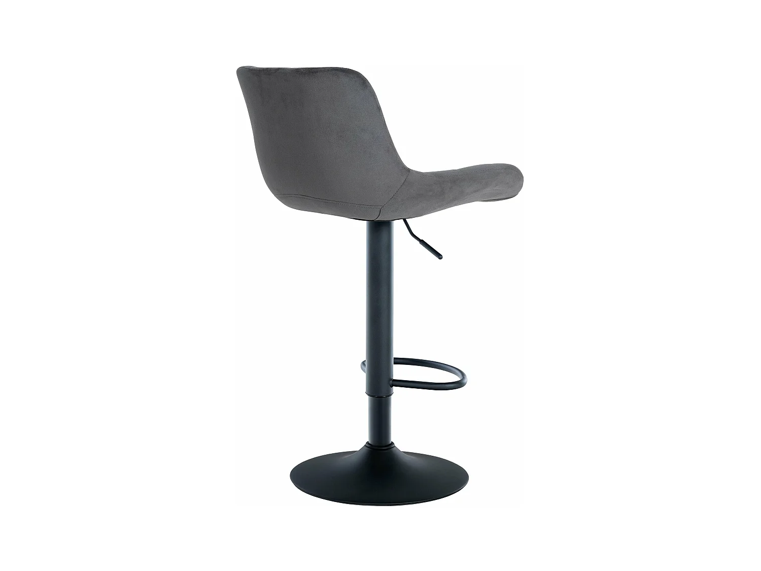 Lot de 2 tabourets métal grise 48 x 54 x 81 cm 10_0004445