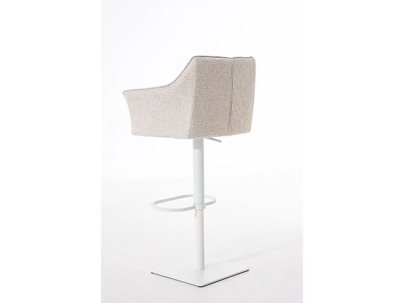 Tabouret de bar chaise métal blanche 64 x 45 x 88 cm 10_0004753