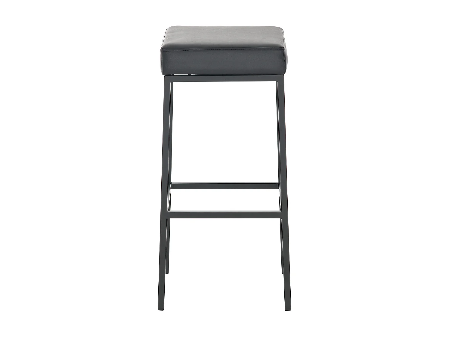 Lot de 2 tabourets métal argentée 37 x 37 x 80 cm 10_0004367