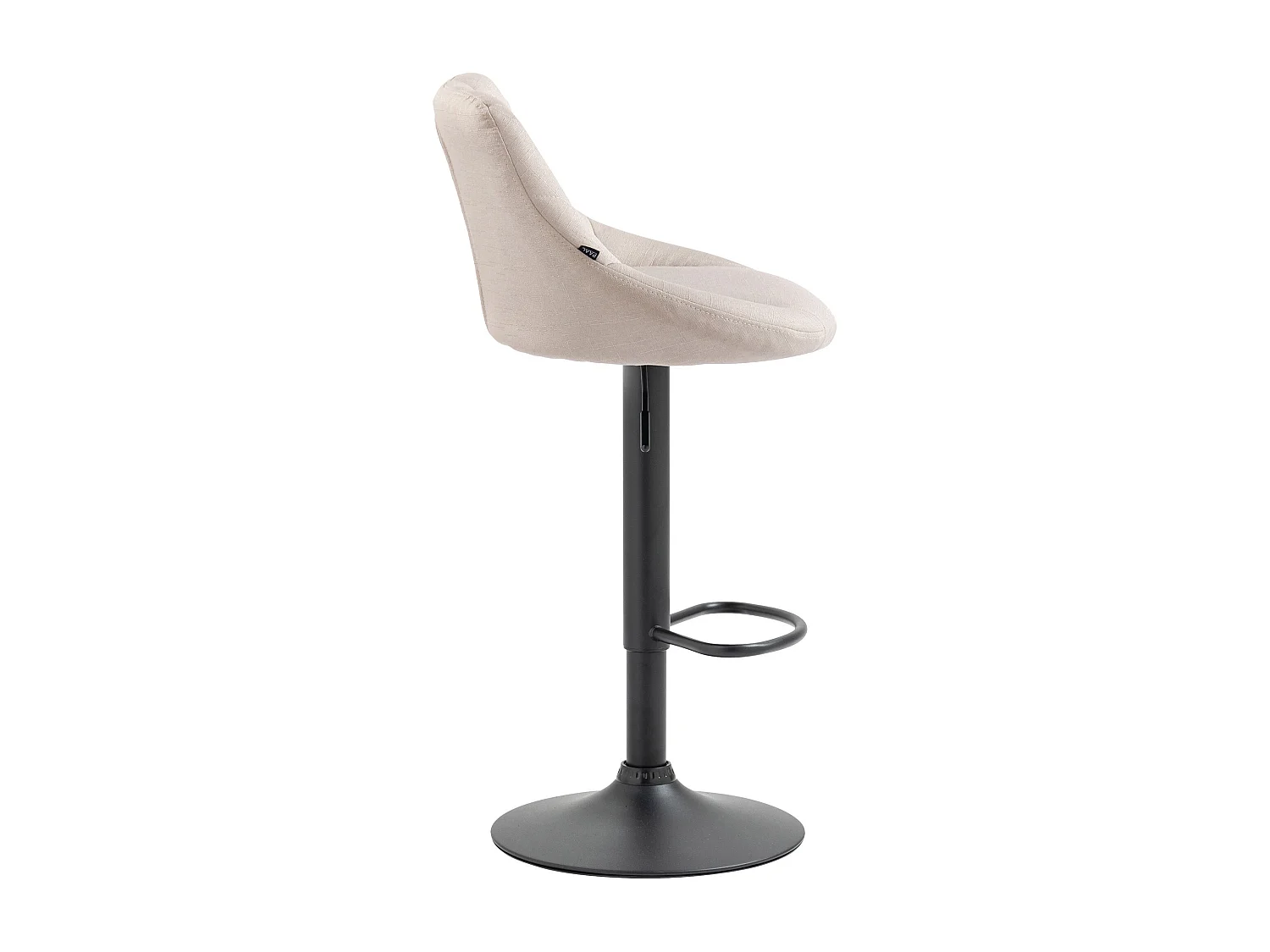 Tabouret de bar chaise métal crème 46 x 49 x 83 cm 10_0005088