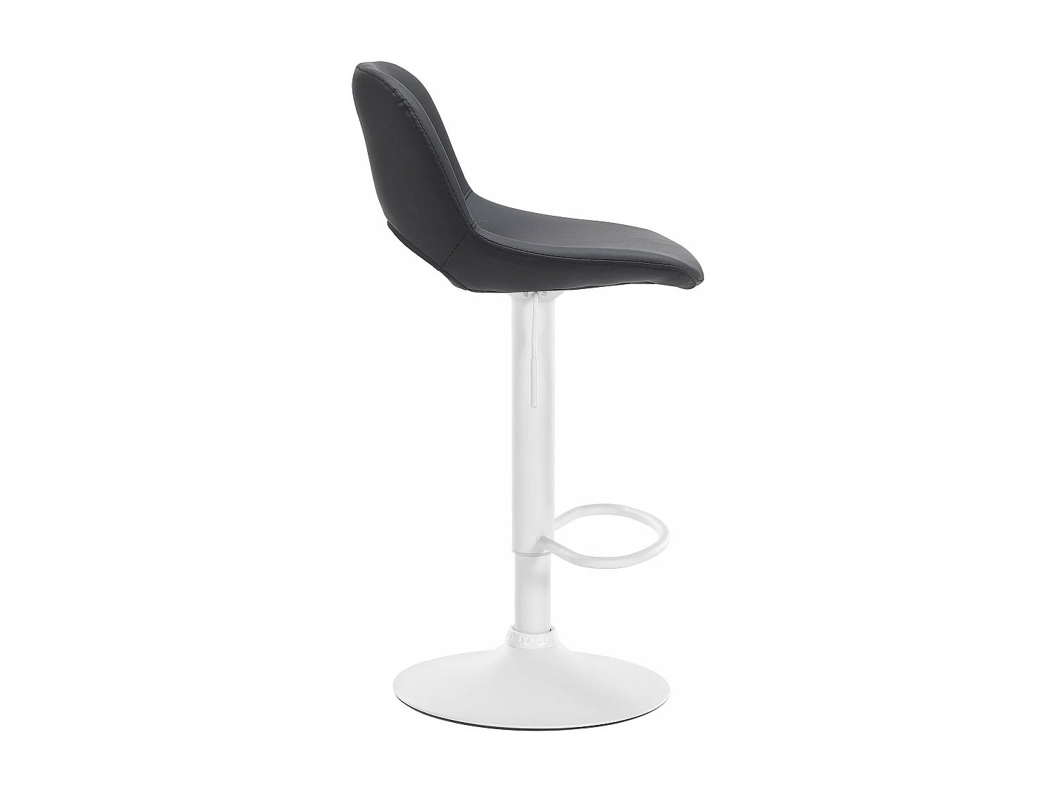Tabouret de bar chaise métal blanche 42 x 46 x 86 cm 10_0004588