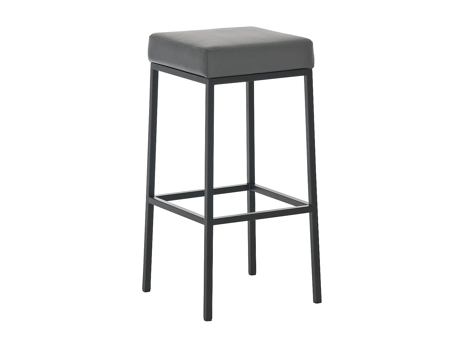 Tabouret de bar x1 métal grise 37 x 37 x 85 cm 10_0005246