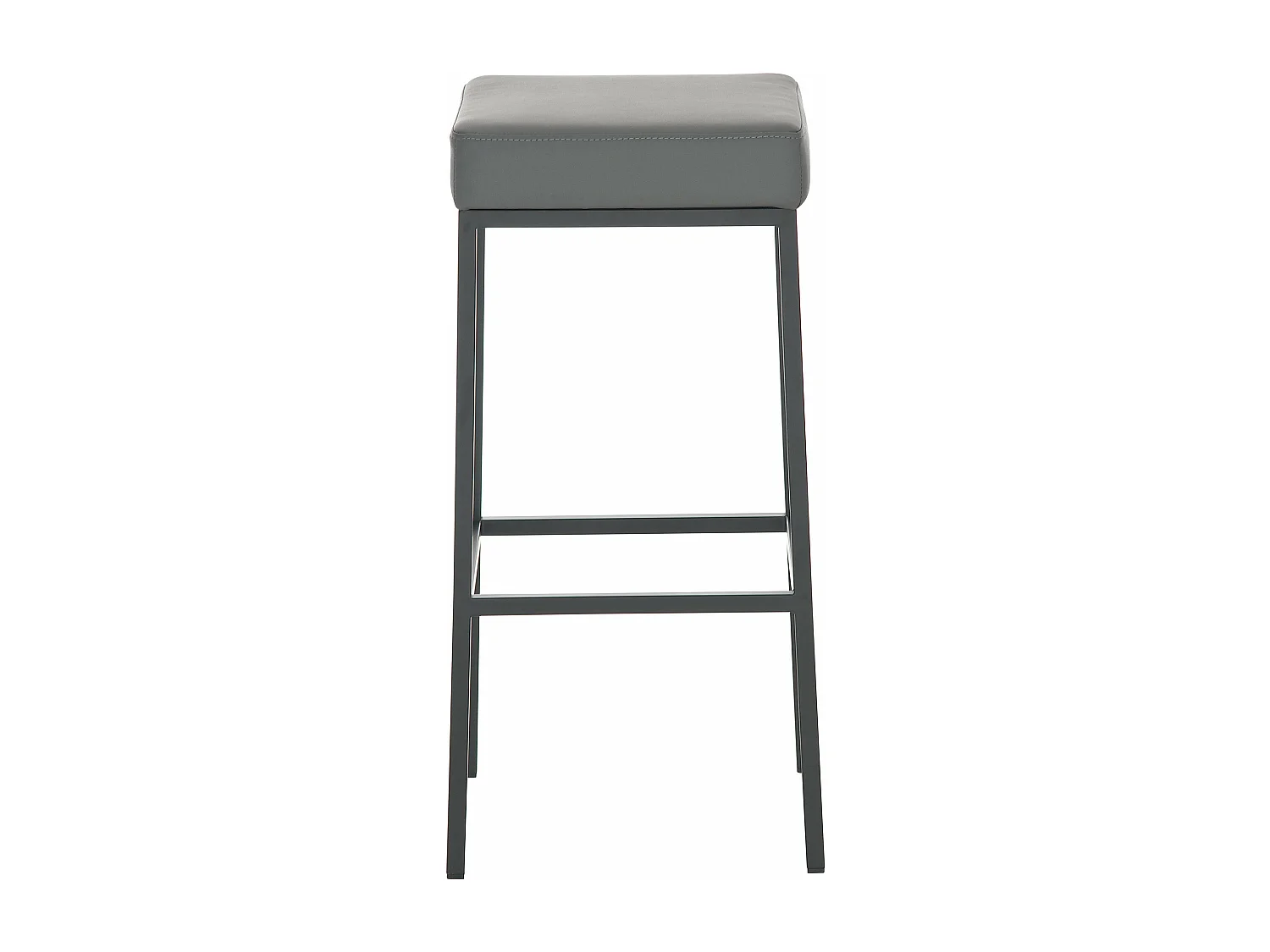 Tabouret de bar x1 métal grise 37 x 37 x 85 cm 10_0005246