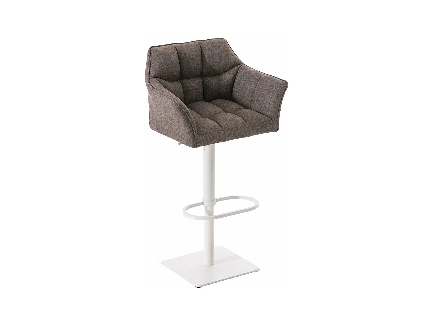 Tabouret de bar chaise métal blanche 64 x 45 x 88 cm 10_0004754