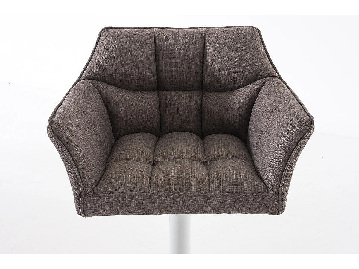 Tabouret de bar chaise métal blanche 64 x 45 x 88 cm 10_0004754