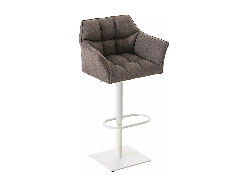 Tabouret de bar chaise métal blanche 64 x 45 x 88 cm 10_0004754