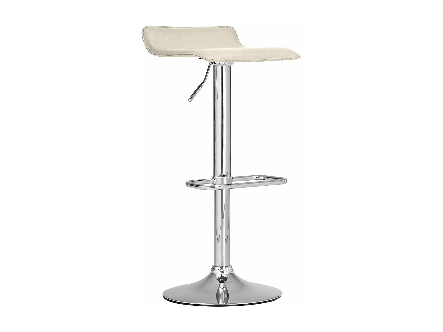 Tabouret de bar x1 métal crème 38 x 41 x 65 cm 10_0004800