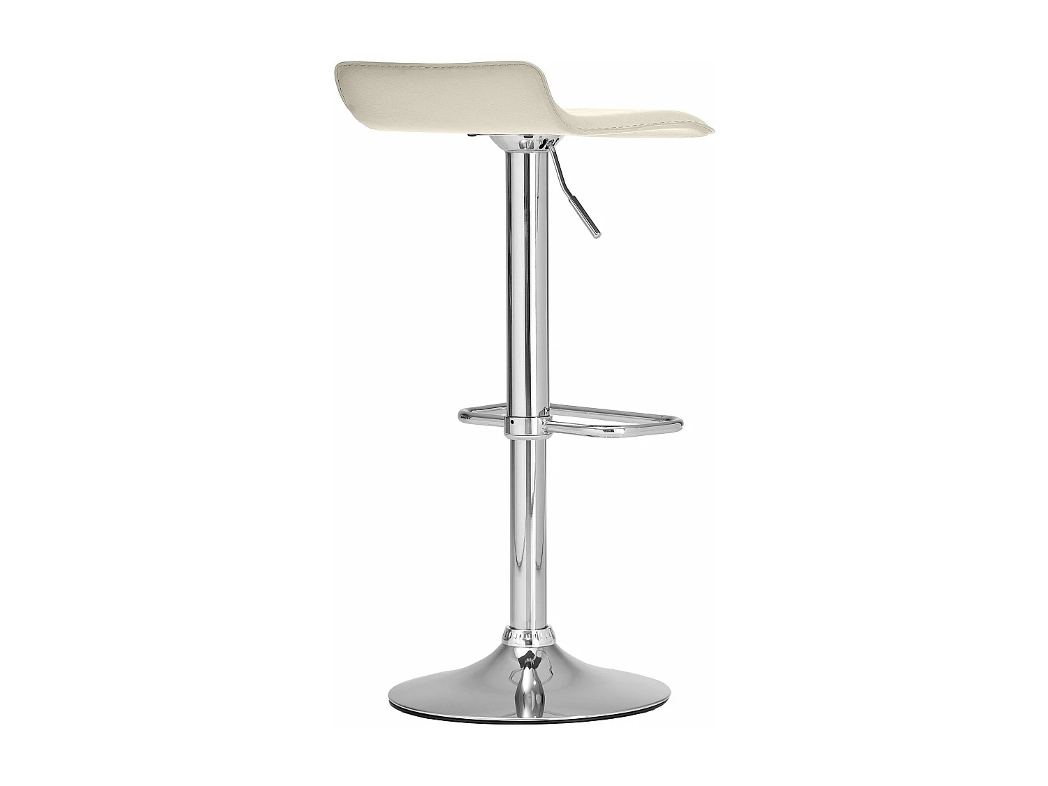 Tabouret de bar x1 métal crème 38 x 41 x 65 cm 10_0004800