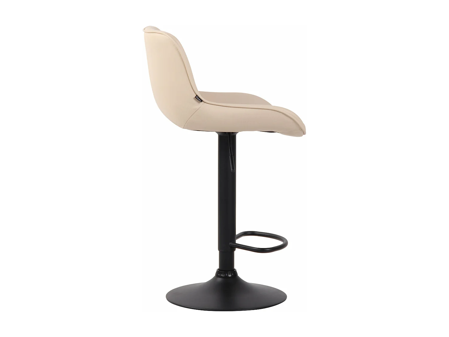 Lot de 2 tabourets métal crème 50 x 50 x 86 cm 10_0004279