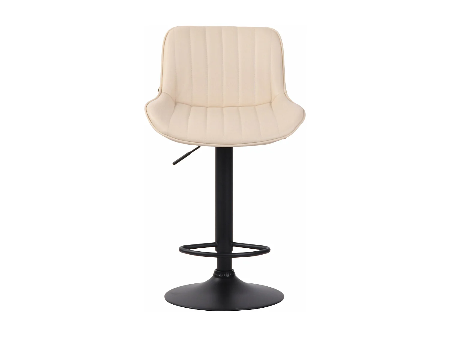 Lot de 2 tabourets métal crème 50 x 50 x 86 cm 10_0004279