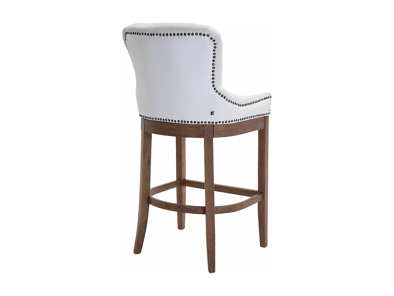 Tabouret de bar x1 cuir blanche 55 x 57 x 109 cm 10_0005059