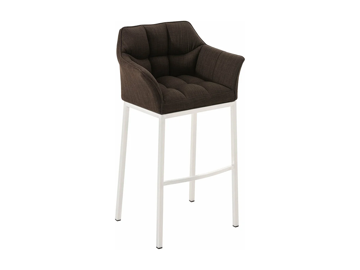 Tabouret de bar chaise métal blanche 64 x 48 x 110 cm 10_0004734