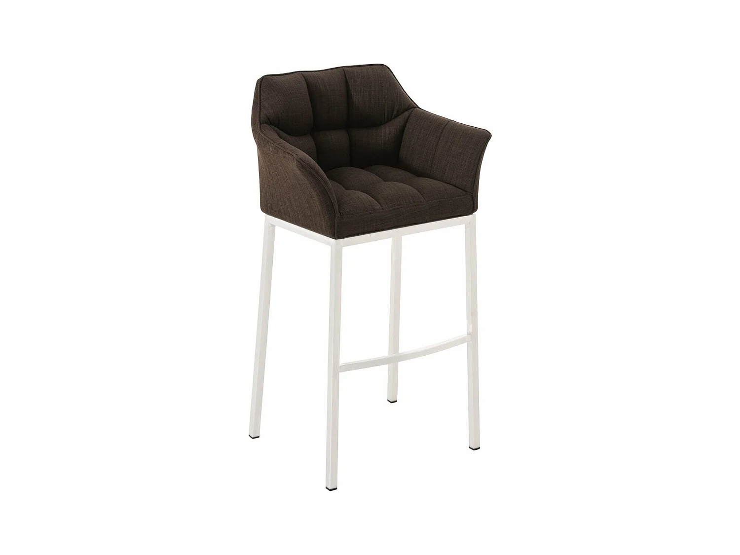 Tabouret de bar chaise métal blanche 64 x 48 x 110 cm 10_0004734