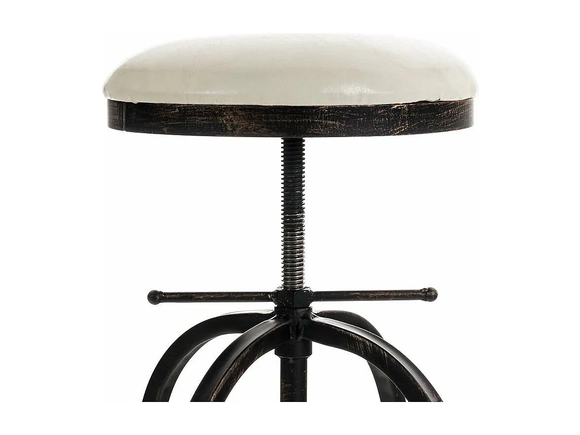 Tabouret de bar design métal blanche 45 x 45 x 73 cm 10_0005359