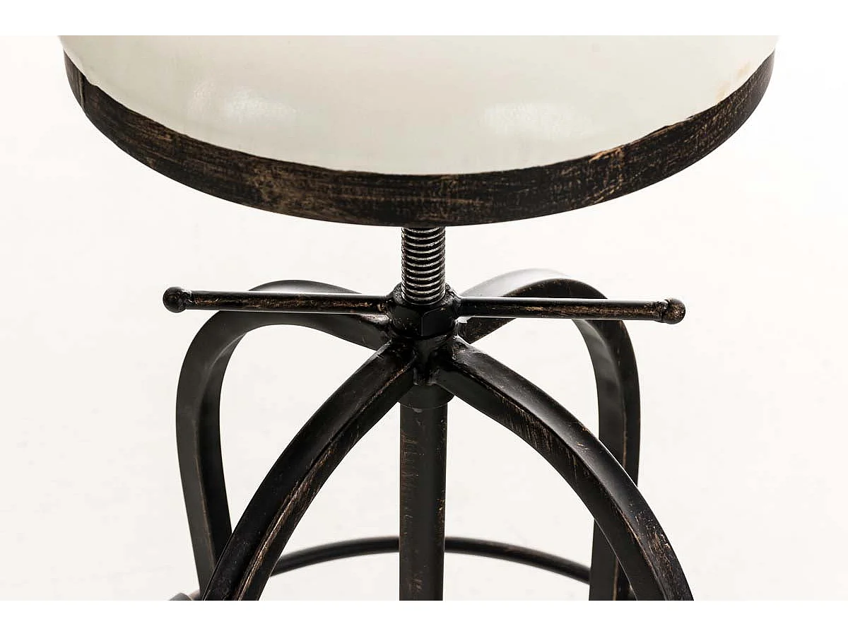 Tabouret de bar design métal blanche 45 x 45 x 73 cm 10_0005359