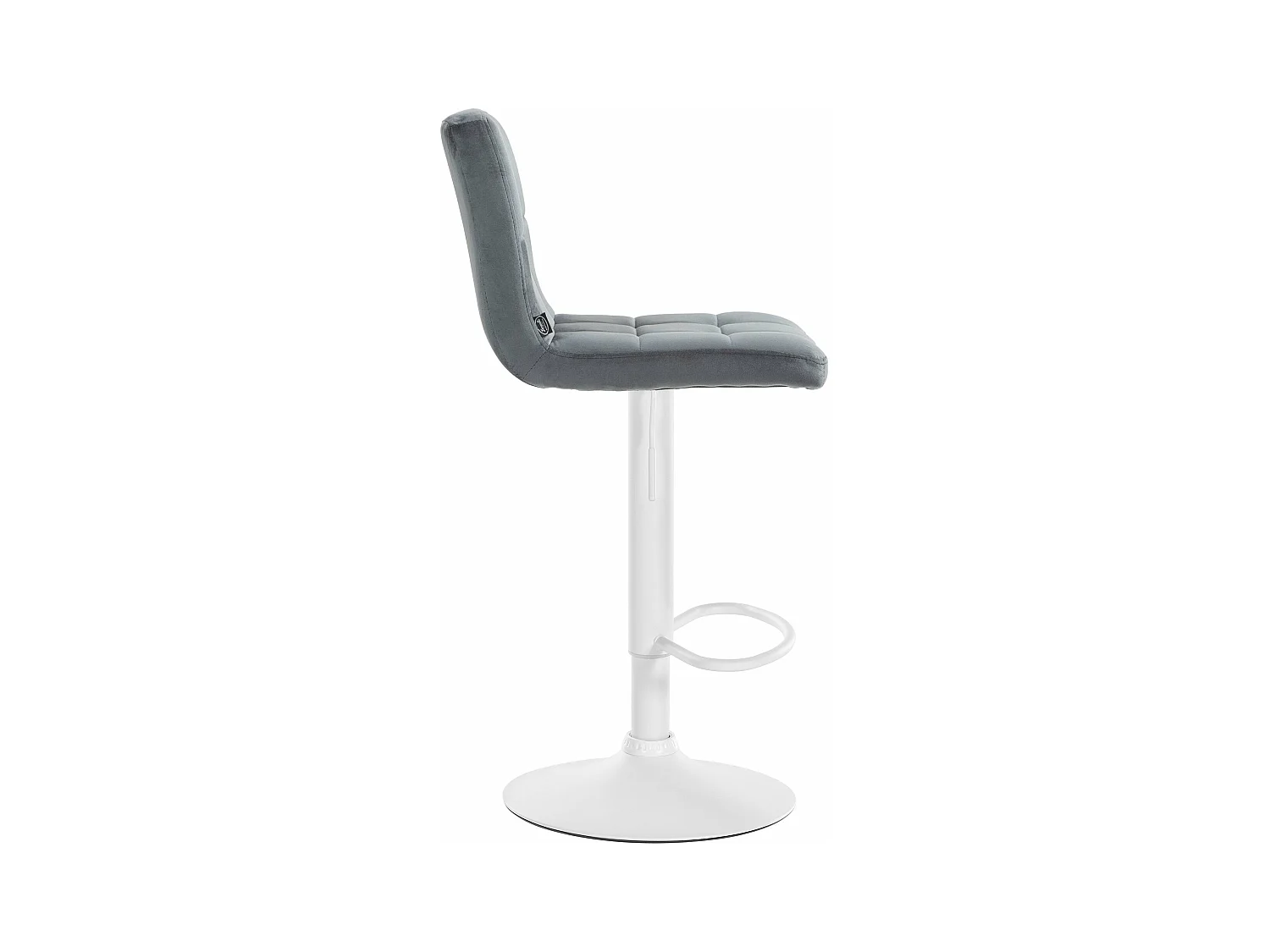 Lot de 2 tabourets métal blanche 46 x 47 x 94 cm 10_0004402