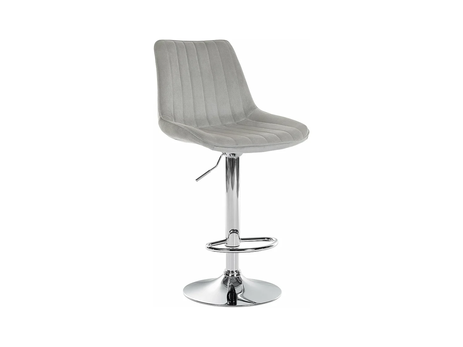 Tabouret de bar x1 métal grise 49.5 x 50 x 91 cm 10_0005427
