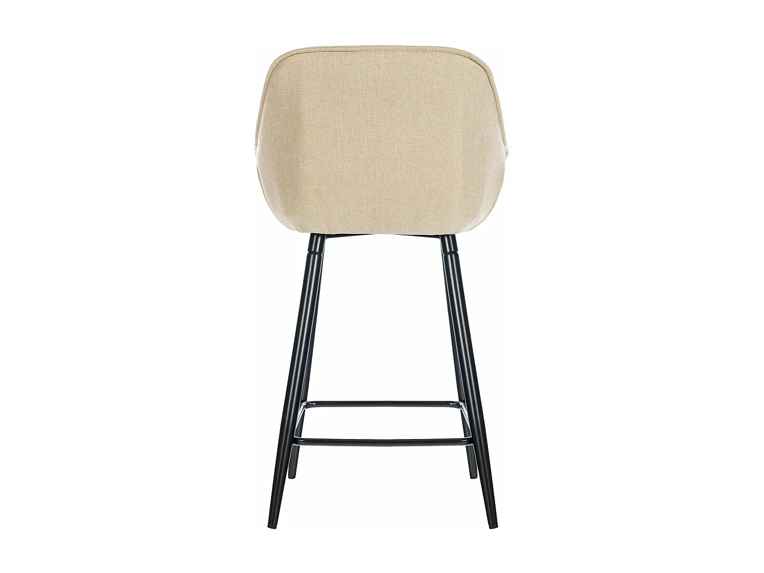 Tabouret de bar chaise métal crème 54 x 57.5 x 93.5 cm 10_0004901
