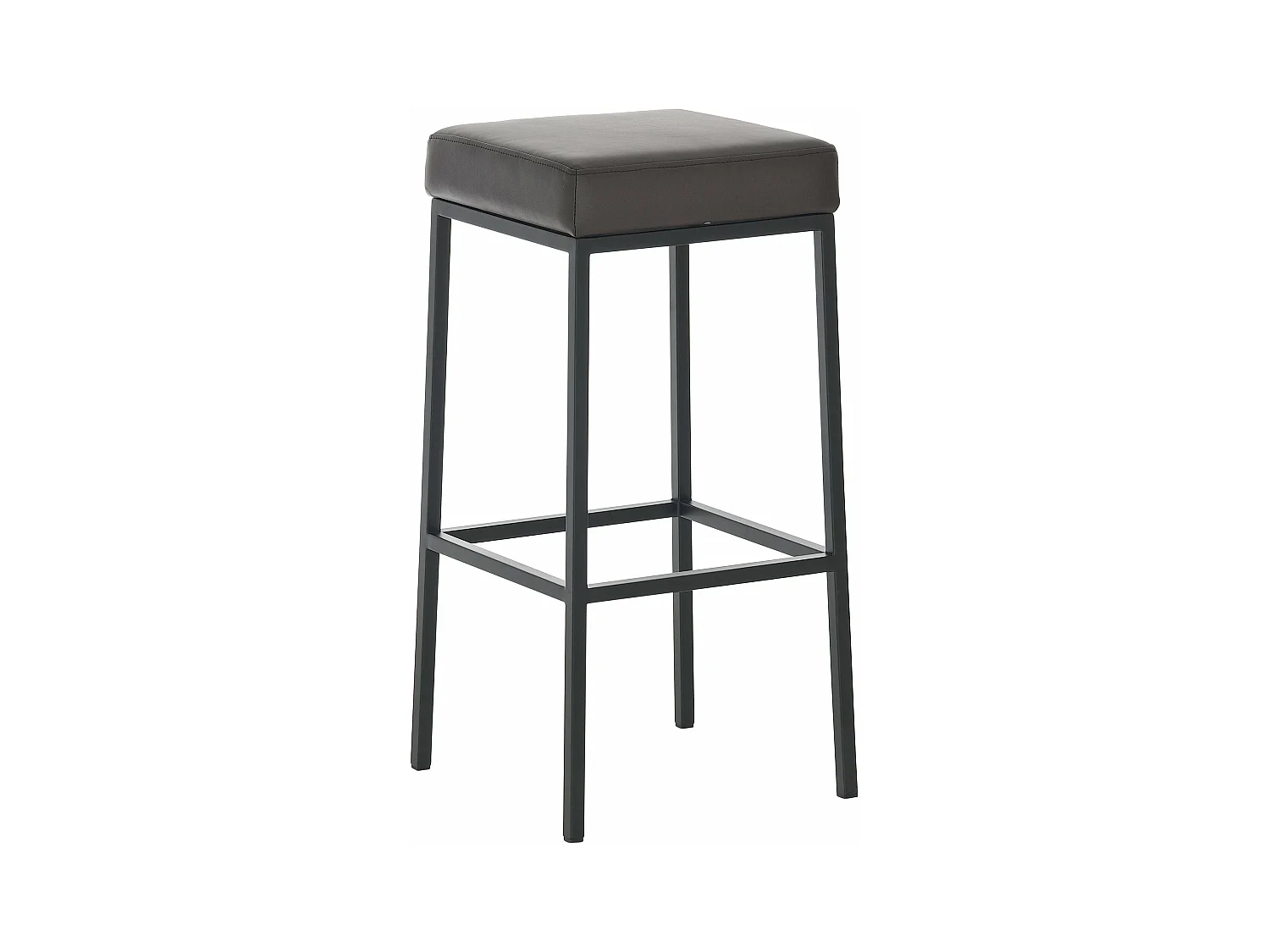 Tabouret de bar x1 métal marron 37 x 37 x 85 cm 10_0005244