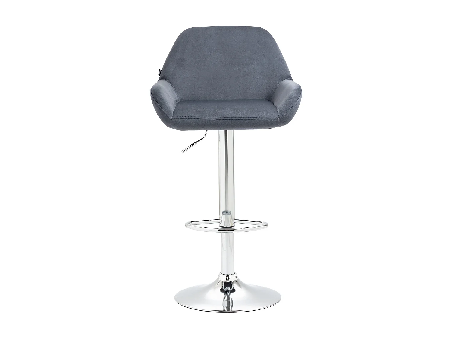 Lot de 2 tabourets métal grise 51 x 52 x 89 cm 10_0004031